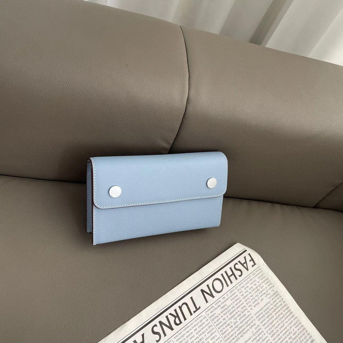 Mini Envelope Crossbody Bag, Compact Shoulder Purse with Snap Button Closure, Slim Phone Bag with Long Strap for Travel & Everyday Use