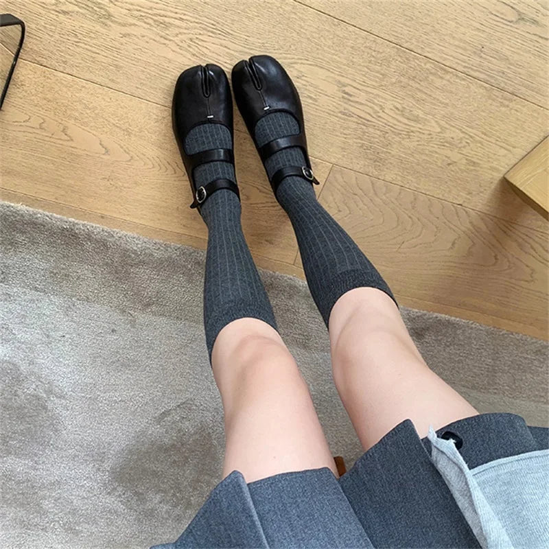 Mary Jane Flat Shoes | Double Strap Loafers | Casual Buckle Ballet Flats for Everyday Wear