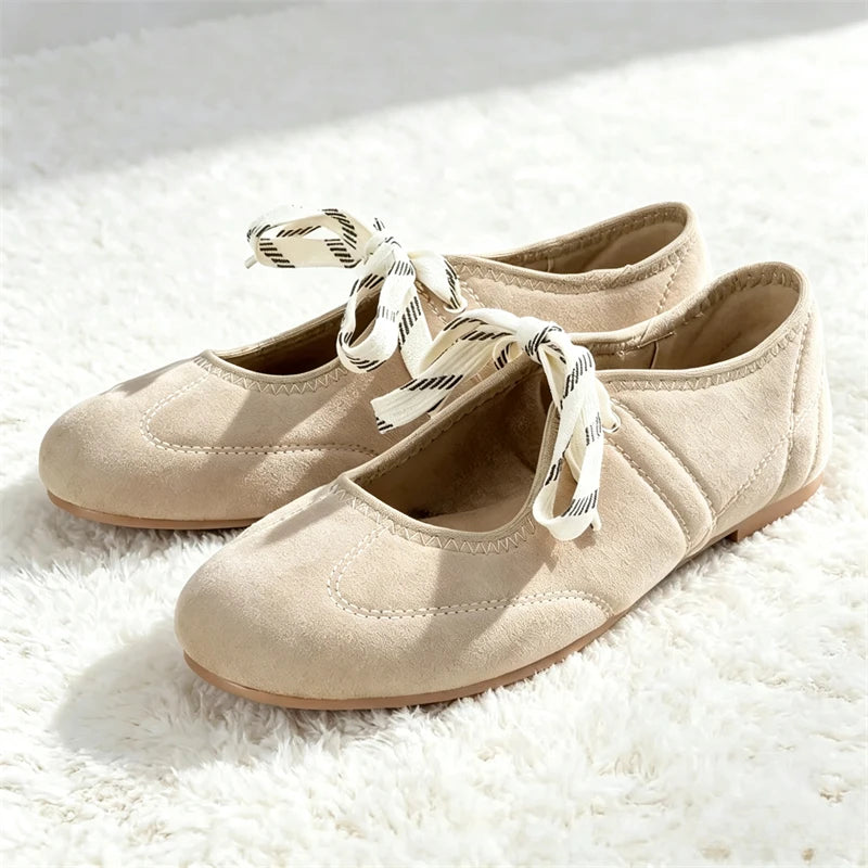 Bow Mary Jane Flats | T-Strap Ballet Shoes | Soft Round Toe Casual Dress Shoes