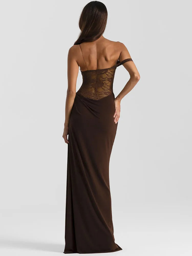 Satin Maxi Dress – Strapless Bodycon Gown with Draped Corset Bodice, Fitted Waist and Floor-Length Silhouette for Formal Events & Evenings